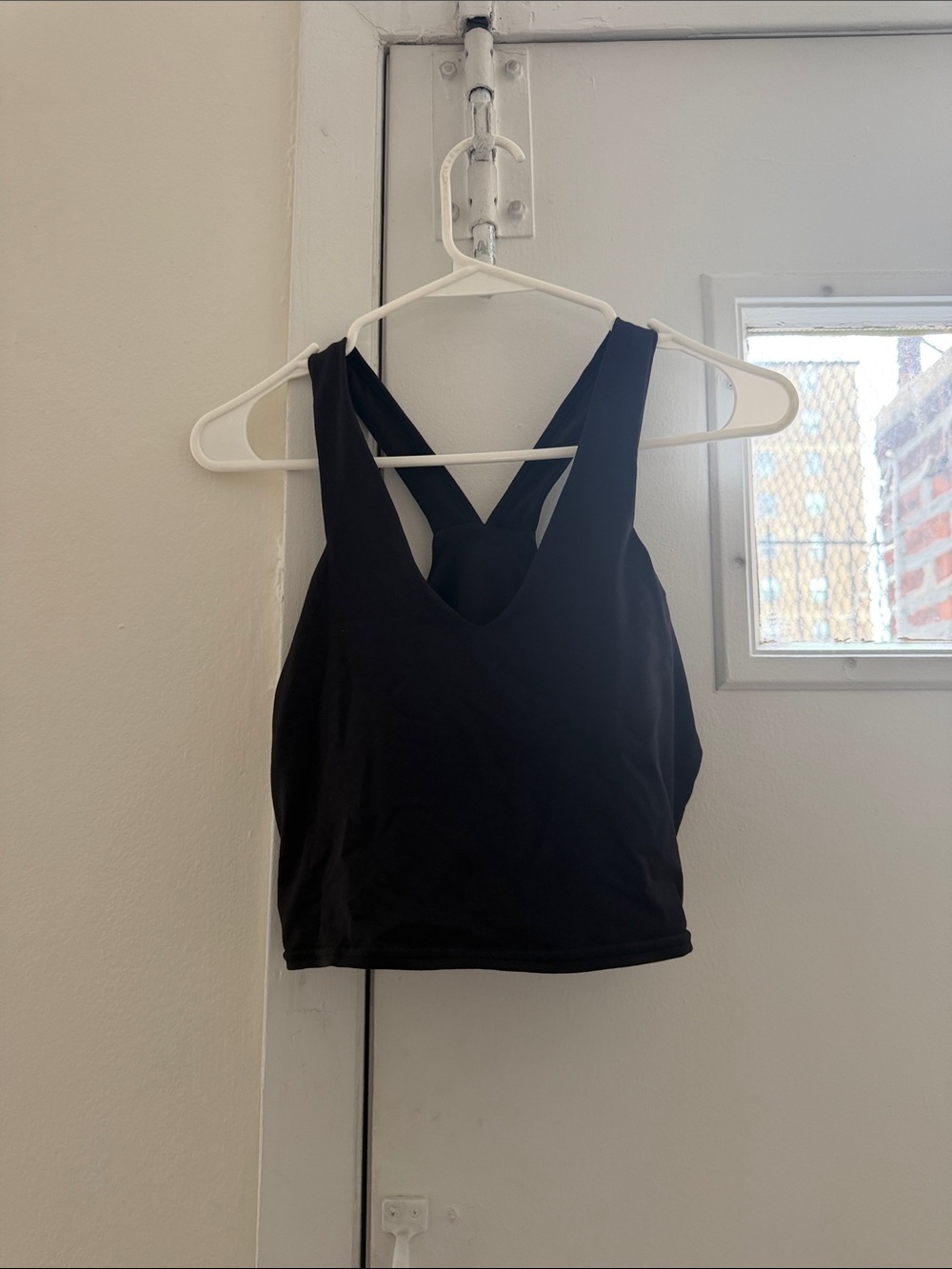 ALO Yoga Black Racerback Crop Tank